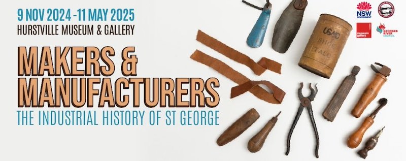 Makers and Manufacturers Banner featuring an assortment of tools.